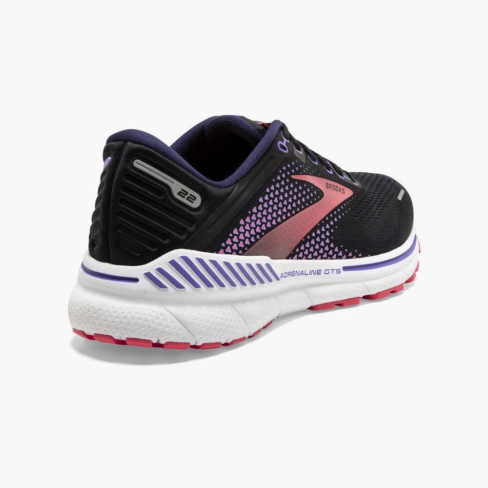 Chaussure Running Brooks Adrenaline GTS 22 Grise Foncé Femme | XYF-7460723